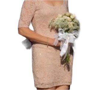 Backless sexy flowery lace dress with sequins feminine romantic valentine Easter